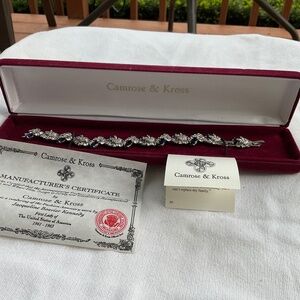 Camrose & Kross CZ and sapphire bracelet